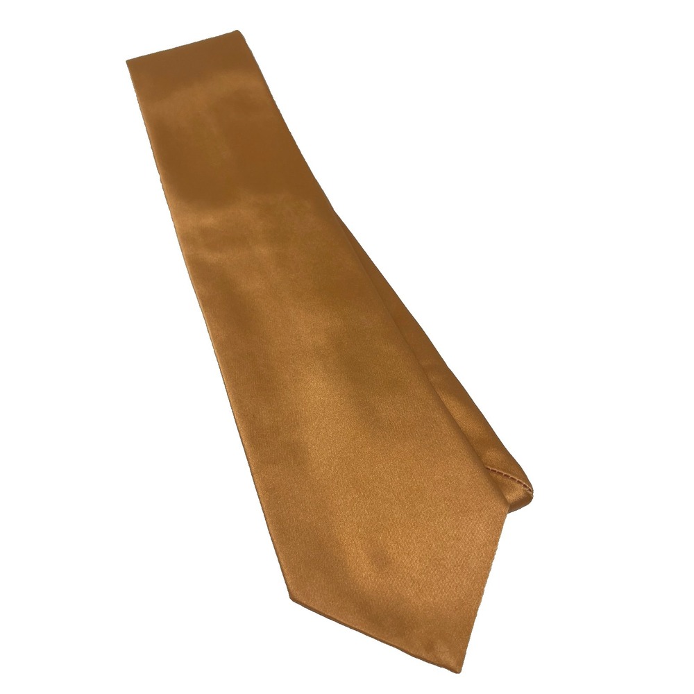 Fabio Fazio 100% Silk Men's Tie Light Gold/Peach Lightweight‎